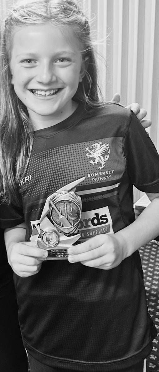 Agatha Griffiths, a rising star ambassador for Maiden Cricket clothing.