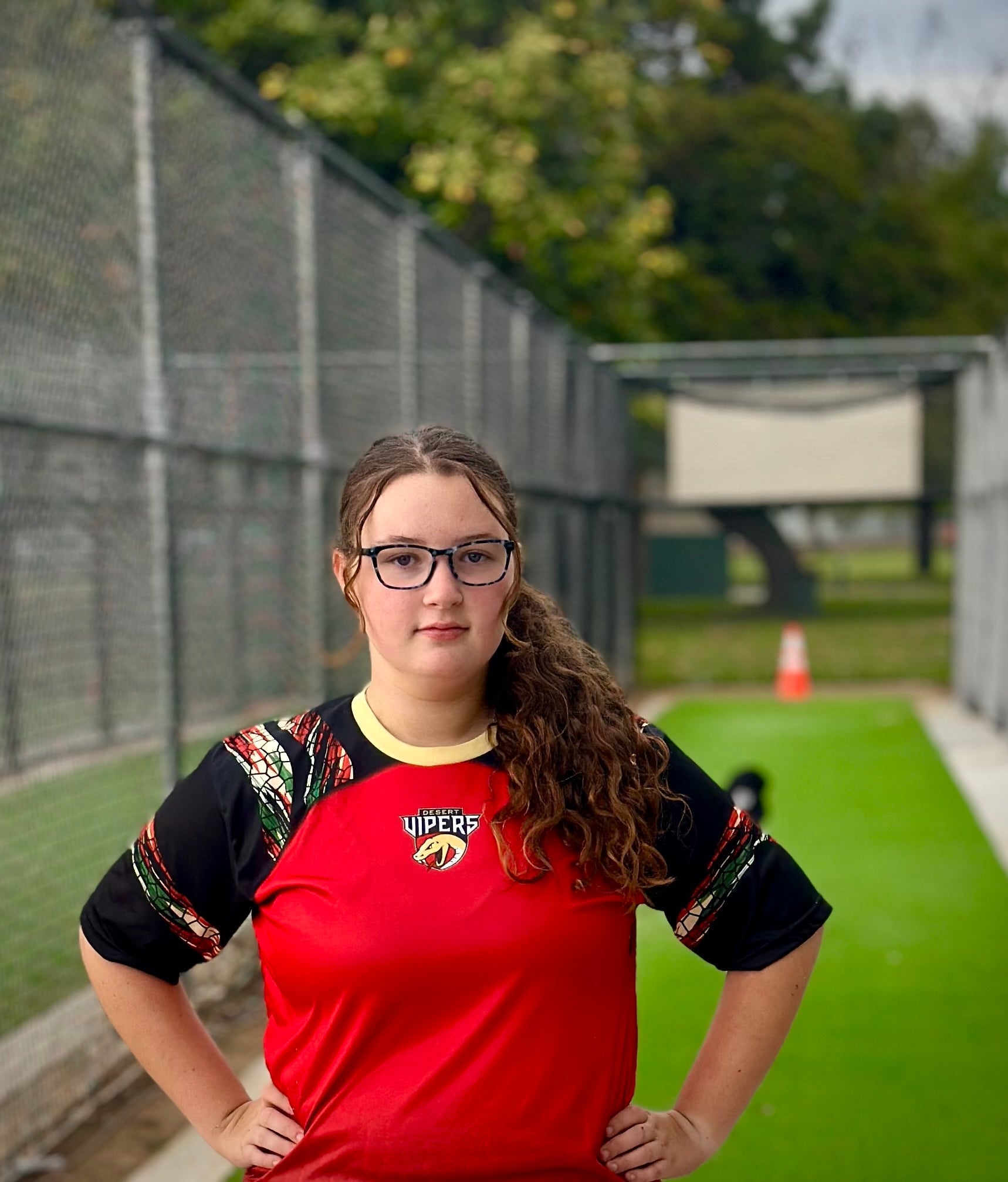 Allira Catling, a rising star ambassador for Maiden Cricket clothing.