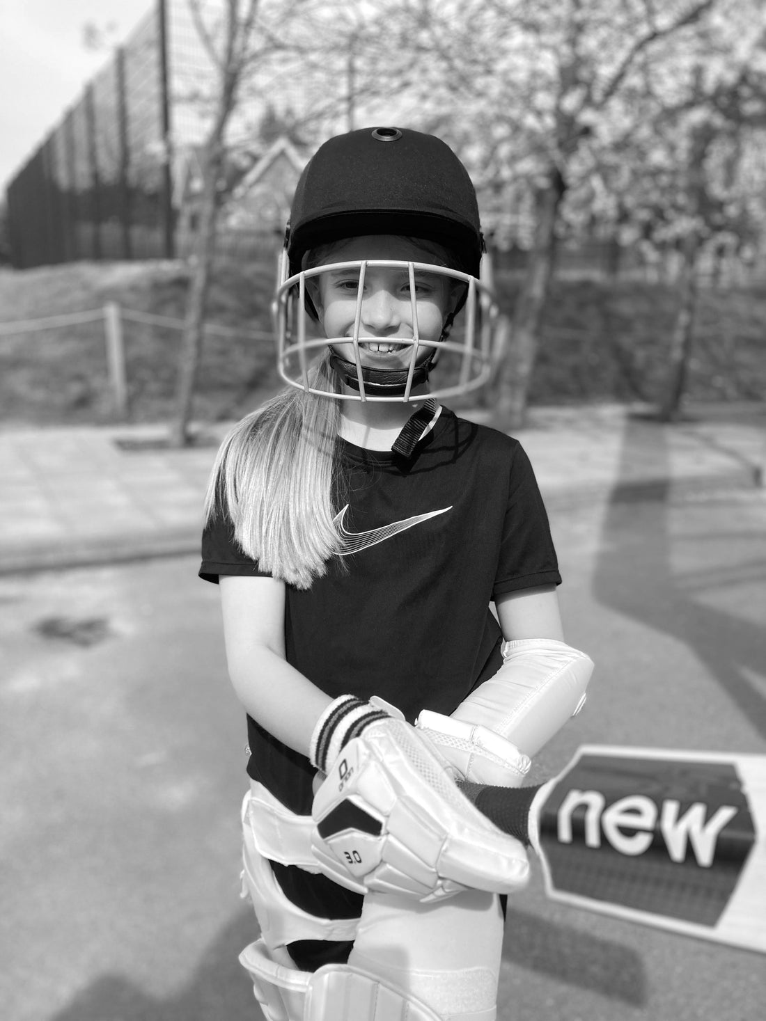 Georgina, a young talent in female cricket, rising through the ranks.