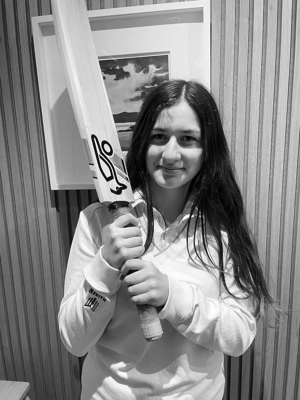 Isla Kelly Macleod, a rising star ambassador for Maiden Cricket clothing.