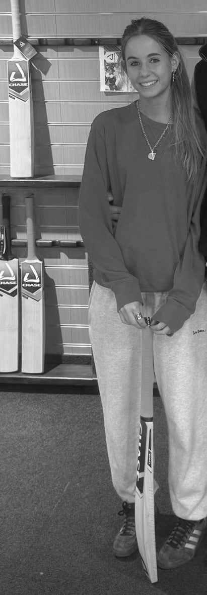 Lexi Bartholomew, a rising star ambassador for Maiden Cricket clothing.