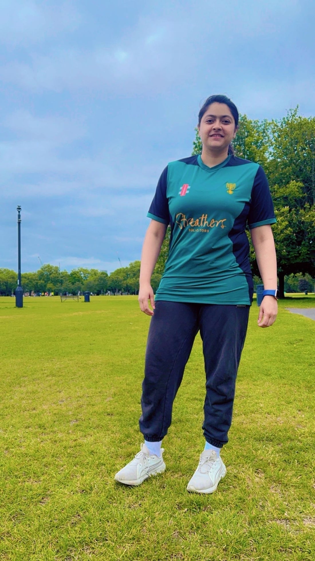 Mariam Mirza, a hero ambassador for Maiden Cricket clothing.