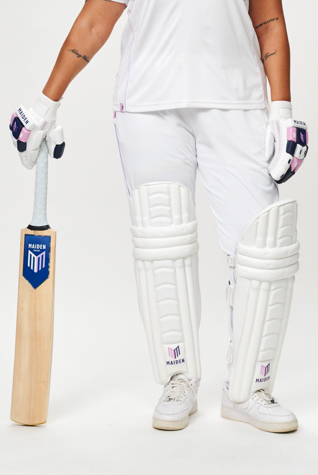 Women's Cricket Batting Pads - White