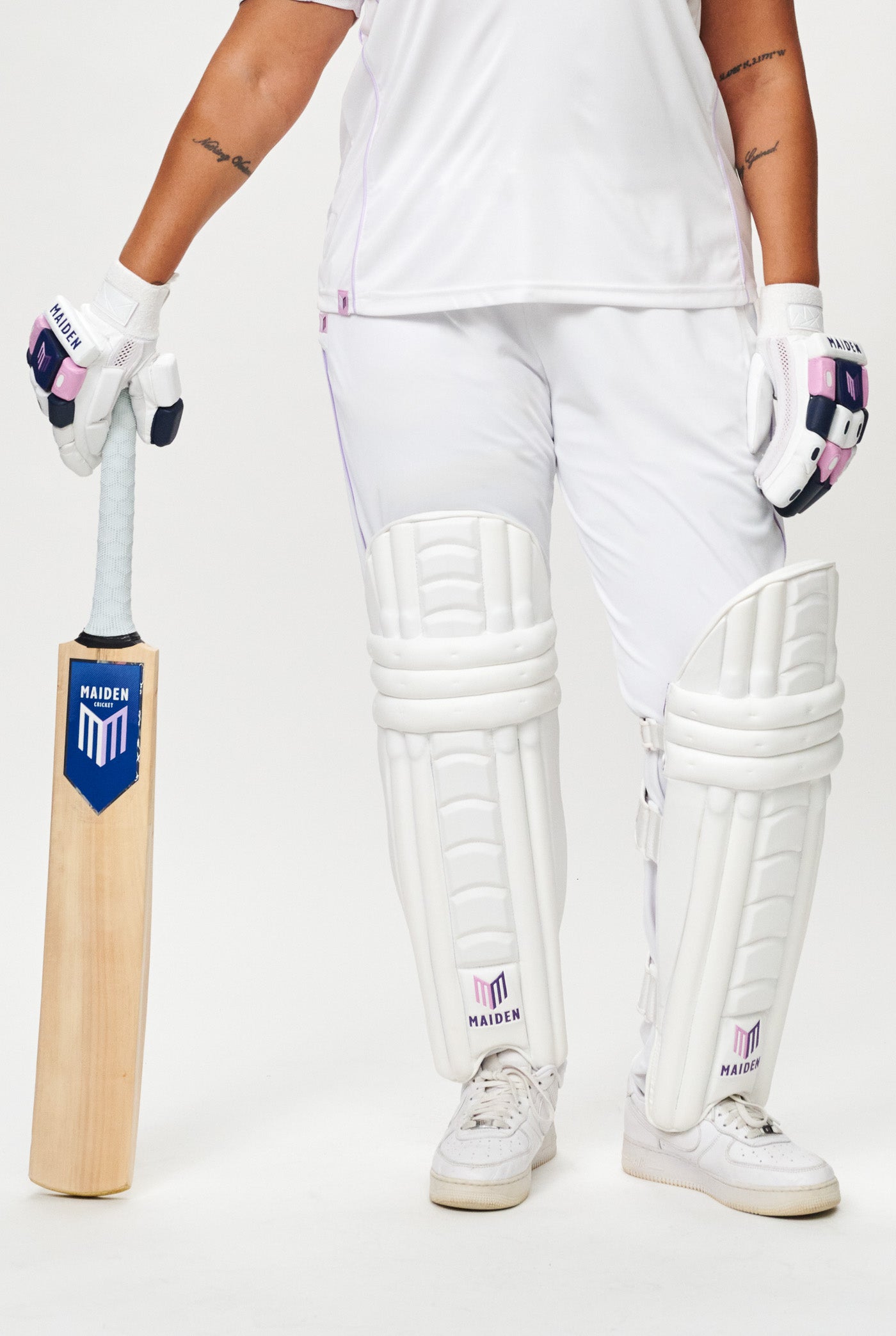 Women's Cricket Batting Pads - White