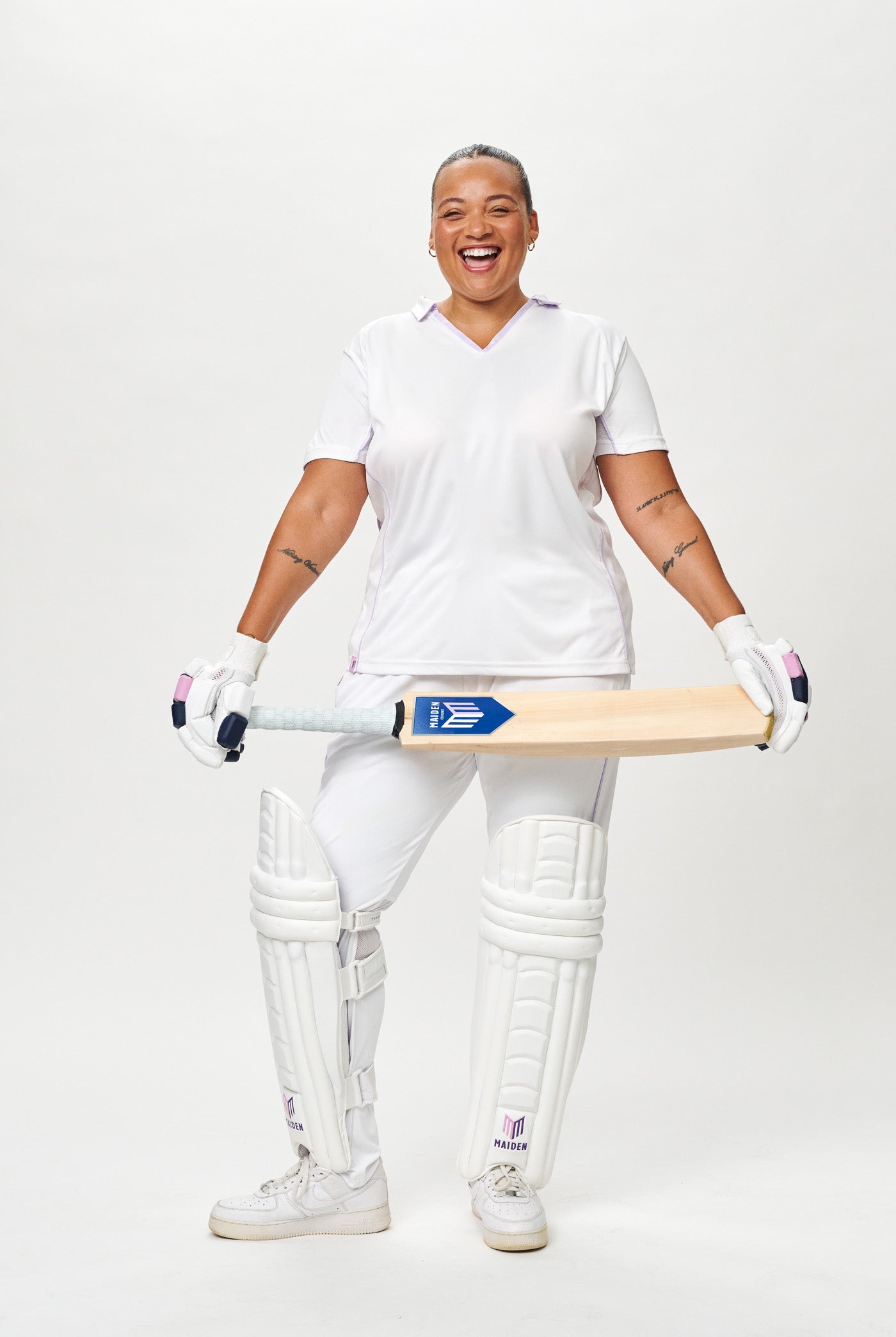 Women's Cricket Batting Pads - White