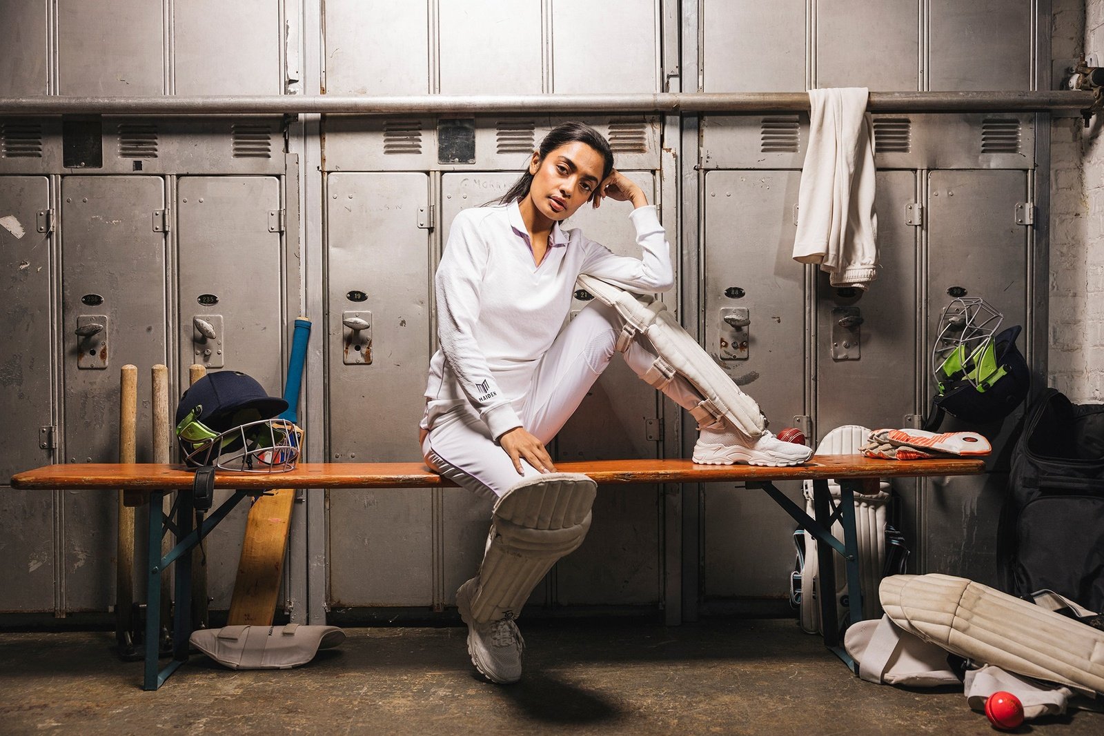 Women posing in Maiden Cricket clothing, showcasing stylish and comfortable gear for female athletes.